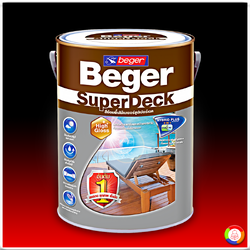 Beger SuperDeck สีย้อมพื้นไม้ เบเยอร์ ซูปเปอร์เดค สีทาพื้นไม้ภายนอก