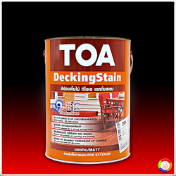 TOA DeckingStain ทีโอเอ เดคกิ้งสเตน ชนิดด้าน สำหรับภายนอก