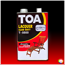 TOA Clear Matt Lacquer T-5500 ทีโอเอ แล็กเกอร์ ชนิดด้าน T-5500