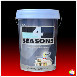 4 SEASONS Acrylic Emulsion for Ceiling A8000 โฟร์ซีซั่นส์ สีน้ำอะคริลิก สําหรับทาฝ้าเพดาน18 L.
