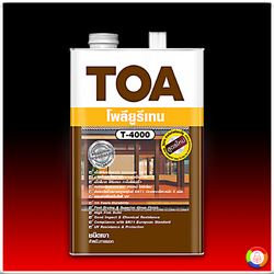 TOA Polyurethane T-4000 ทีโอเอ โพลียูรีเทน ชนิดเงา สำหรับภายนอก