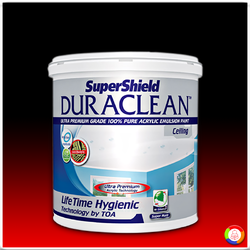 SuperShield Duraclean For Ceiling ซุปเปอร์ชิลด์ ดูราคลีน สีน้ำอะคริลิก สําหรับทาฝ้าเพดาน