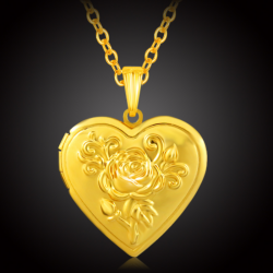 ล็อกเก็ตรูปหัวใจ เปิดปิด ใส่รูปได้ ของขวัญวันวาเลนไทน์