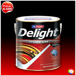Beger Delight Red Oxide Primer N-5000 เบเยอร์สีรองพื้นแดงกันสนิมดีไลท์ เอ็น-5000