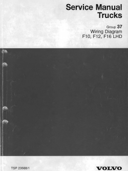 หนังสือ คู่มือซ่อม Trucks F10, F12, F16 LHD (ข้อมูลทั่วไป ค่าสเปคต่างๆ วงจรไฟฟ้า วงจรไฮดรอลิกส์)