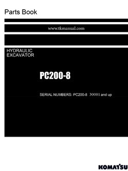 หนังสือ คู่มือ Parts Catalog Komatsu PC200-8, PC200LC-8 SN : 30001 & UP (อังกฤษ) เครื่องยนต์ SAA6D 107E-1B-W1 ENGINE