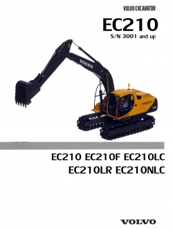 หนังสือ PARTS CATALOG VOLVO EC210 F, LC, LR, NLC