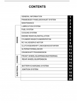 CD คู่มือซ่อม วงจรไฟฟ้า มอเตอร์ไซค์ Honda NSR150SP (EN)