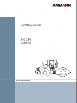หนังสือ คู่มือซ่อม วงจรไฟฟ้า วงจรไฮดรอลิก จักรกลหนัก Ammann Single Drum Roller 07/2012 (ทั้งคัน) EN