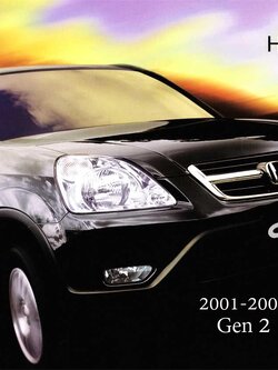 CD คู่มือซ่อม และวงจรไฟฟ้า ทั้งคัน 2001-2005 HONDA CRV Gen2 ภาษาอังกฤษ