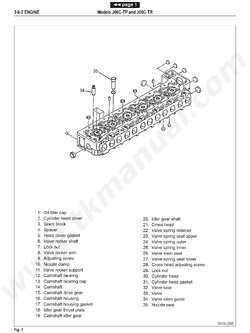 หนังสือ คู่มือซ่อม ถอด-ประกอบ เครื่องยนต์ JO8C-TP, JO8C-TR (ภาษาอังกฤษ)