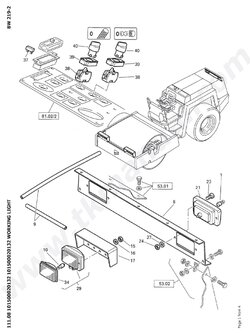 หนังสือคู่มืออะไหล่ Bomag BW 219 D-2 Single drum vibratory rollers Service Parts Catalogue