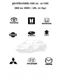 หนังสือ คู่มือการใช้สายไฟช็อตขั้ว อ่านและลบรหัสปัญหา ไฟโชว์ ABS Ari Bag (ไฟกระพริบที่แผงหน้าปัด) รถยนต์ และรหัสไฟกระพริบ 2 หลัก