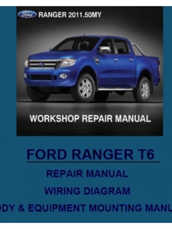CD คู่มือซ่อม และ WIRING DIAGRAM FORD NEW RANGER T6 2012