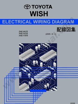 หนังสือ วงจรไฟฟ้า 2005 TOYOTA WISH Wiring Diagram (วงจรญี่ปุ่น สำหรับเครื่องเซียงกง)