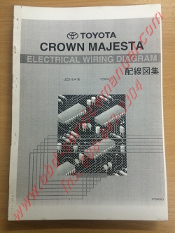 หนังสือ วงจรไฟฟ้า (Wiring Diaram) รถยนต์ TOYOTA CROWN MAJESTA UZS18# 3UZ-FE