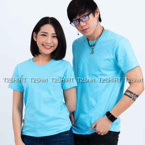 เสื้อยืด สีฟ้าอ่อน