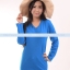 เสื้อยืด คอวี แขนยาว สีฟ้าน้ำทะเล Size 4XL