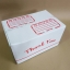 กล่องไปรษณีย์ฝาชนสีขาว B ขนาด 17x25x9cm ซม สกรีนสีเเดง พิมพ์ระวังแตก - Thank you