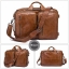 กระเป๋าโน๊ตบุ๊คหนังแท้ สไตล์เท่ สะพายไหล่ และปรับสะพายหลังได้ รุ่น 432 (Brown)
