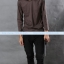 เสื้อยืด คอกลม แขนยาว สีเทาเข้ม Size 3XL