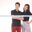 เสื้อโปโล TK แขนสั้น ทรงตรง สีดำ Size 2XL