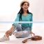 เสื้อยืด คอวี แขนยาว สีเขียวมิ้นต์ Size 2XL