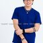 เสื้อยืด คอกลม แขนสั้น สีน้ำเงิน Size 3XL