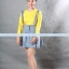 เสื้อยืด คอกลม แขนยาว สีเหลือง Size M