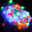ส่งฟรี ไฟเชอรี่led ไฟปิงปองled 50 ลูก : ขนาด 1.6 ซม - สลับสี /Ping pong ball led 50 leds : 1.6 cm. size - RGB