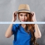 เสื้อยืด คอวี แขนสั้น สีฟ้าน้ำทะเล Size XL