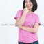 เสื้อยืด คอกลม แขนสั้น สีชมพูอ่อน Size 4XL