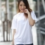เสื้อยืด คอกลม แขนสั้น สีขาว Size 3XL