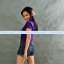 เสื้อยืด คอวี แขนสั้น สีม่วงเข้ม Size 4XL
