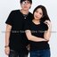 เสื้อยืด คอกลม แขนสั้น สีดำ Size S