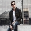เสื้อแจ็คเก็ต สำหรับ Biker Jarvoz (หนังPUพรีเมี่ยม) Black