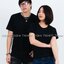 เสื้อยืด คอกลม แขนสั้น สีดำ Size S