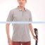 เสื้อโปโล TK แขนสั้น ทรงตรง สีเทาท็อปดาย Size 3XL