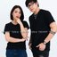 เสื้อยืด คอกลม แขนสั้น สีดำ Size S