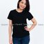 เสื้อยืด คอกลม แขนสั้น สีดำ Size S
