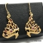 ต่างหูเศียรพญานาค Red enamel