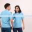 เสื้อโปโล TK แขนสั้น ทรงตรง สีฟ้าอ่อน Size 3XL
