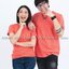 เสื้อยืด คอกลม แขนสั้น สีโอลด์โรส Size M
