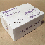 กล่องไปรษณีย์ฝาชนสีขาว DD ขนาด 20x32x16 cm สกรีนม่วง พิมพ์ Thank you