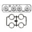 95526 Low-Profile Tire & Black Plated Wheel Set (Y Spoke)