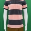 เสื้อโปโลลายริ้ว เทาดำ-ชมพู ไซร์ M-3XL ส่งKerry,ส่งฟรี,มีเก็บเงินปลายทาง Made in Thailand By