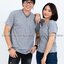 เสื้อยืด คอกลม แขนสั้น สีเทาท็อปดาย Size XL