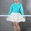 เสื้อยืด คอกลม แขนยาว สีเขียวมิ้นต์ Size L