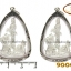 จี้เจ้าแม่กวนอิมเชฟปางประทับมังกร XL องค์เงิน
