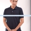 เสื้อโปโล TK แขนสั้น ทรงตรง สีกรมท่า Size L